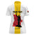 Personalized Angola National Heroes Day Women Polo Shirt Agostinho Neto With Map - Wonder Print Shop