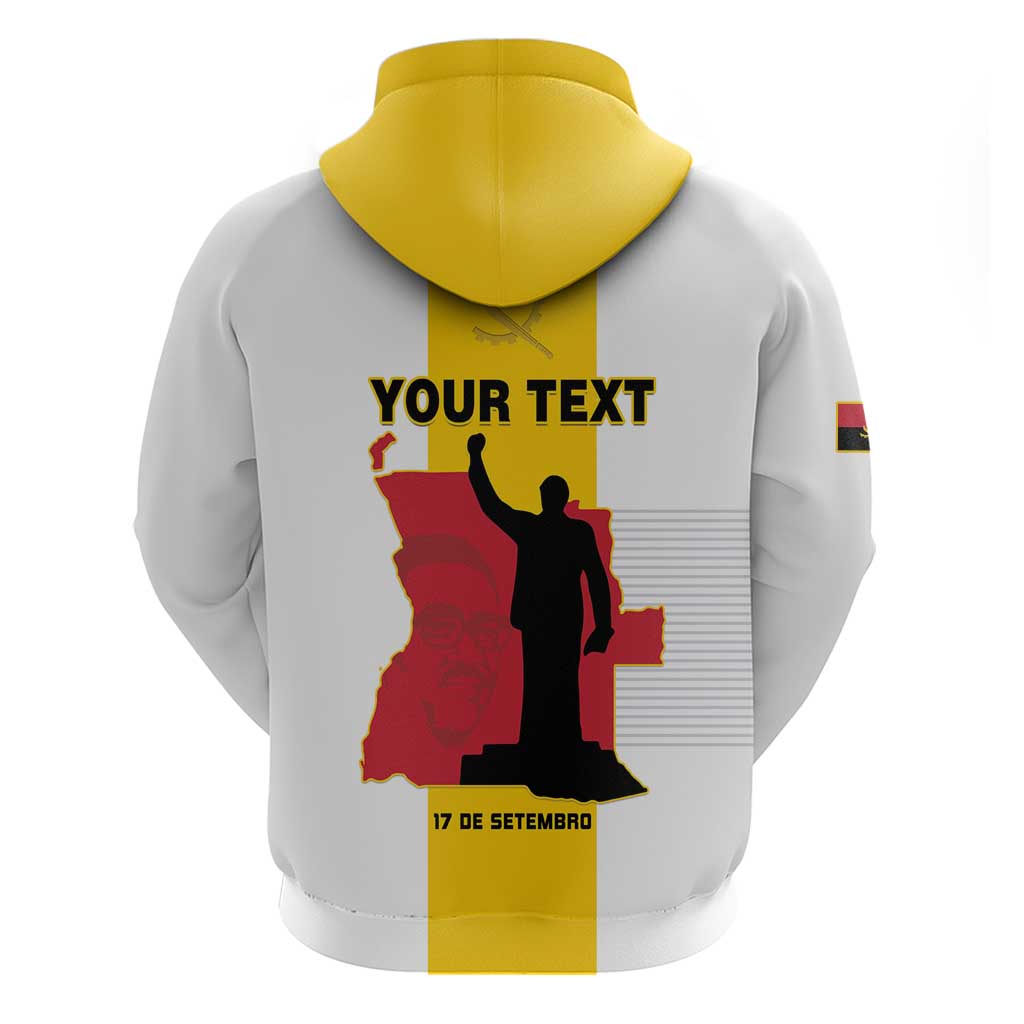 Personalized Angola National Heroes Day Zip Hoodie Agostinho Neto With Map - Wonder Print Shop