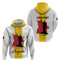 Personalized Angola National Heroes Day Zip Hoodie Agostinho Neto With Map - Wonder Print Shop