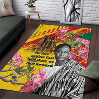 Personalized Ghana Kwame Nkrumah Memorial Day Area Rug With Mausoleum - Wonder Print Shop