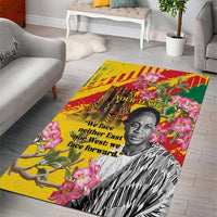 Personalized Ghana Kwame Nkrumah Memorial Day Area Rug With Mausoleum - Wonder Print Shop