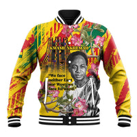Personalized Ghana Kwame Nkrumah Memorial Day Baseball Jacket With Mausoleum - Wonder Print Shop