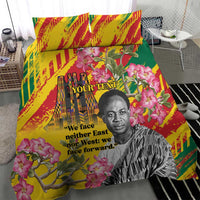 Personalized Ghana Kwame Nkrumah Memorial Day Bedding Set With Mausoleum - Wonder Print Shop