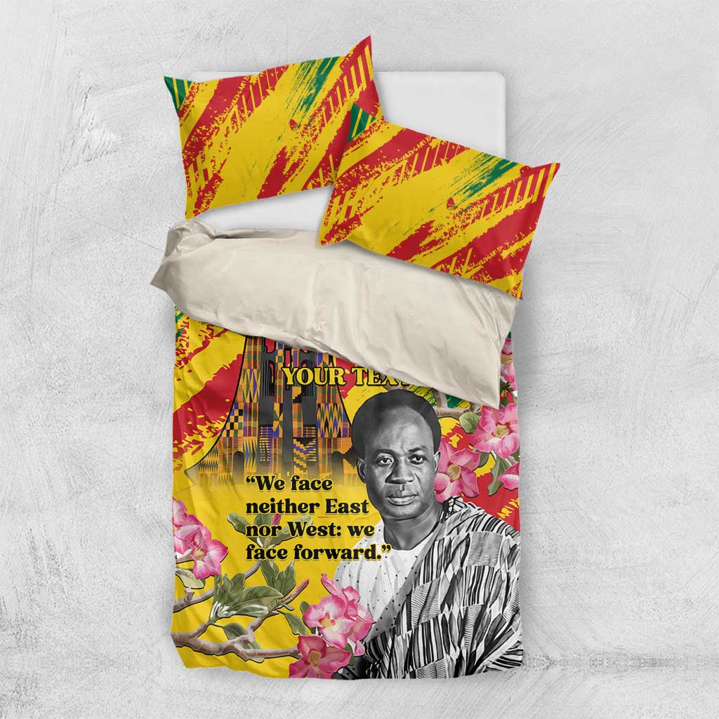 Personalized Ghana Kwame Nkrumah Memorial Day Bedding Set With Mausoleum - Wonder Print Shop