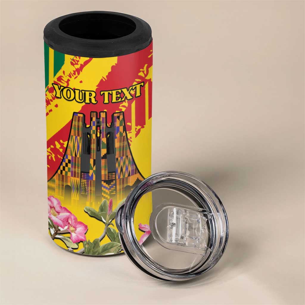 Personalized Ghana Kwame Nkrumah Memorial Day 4 in 1 Can Cooler Tumbler With Mausoleum - Wonder Print Shop