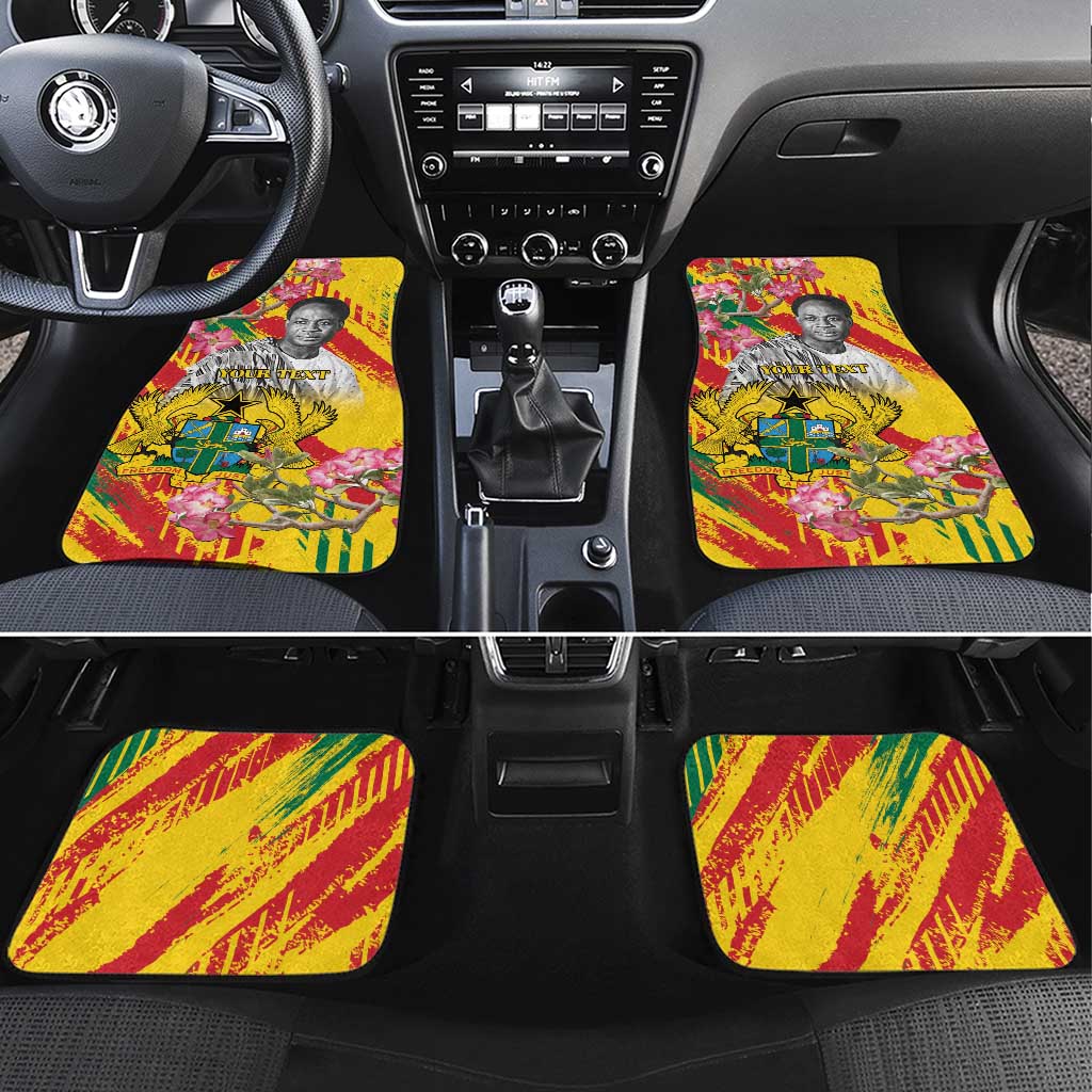 Personalized Ghana Kwame Nkrumah Memorial Day Car Mats With Mausoleum - Wonder Print Shop