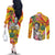 Personalized Ghana Kwame Nkrumah Memorial Day Couples Matching Off The Shoulder Long Sleeve Dress and Long Sleeve Button Shirt With Mausoleum - Wonder Print Shop
