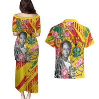 Personalized Ghana Kwame Nkrumah Memorial Day Couples Matching Puletasi and Hawaiian Shirt With Mausoleum - Wonder Print Shop