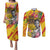 Personalized Ghana Kwame Nkrumah Memorial Day Couples Matching Puletasi and Long Sleeve Button Shirt With Mausoleum - Wonder Print Shop