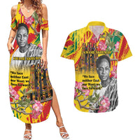 Personalized Ghana Kwame Nkrumah Memorial Day Couples Matching Summer Maxi Dress and Hawaiian Shirt With Mausoleum - Wonder Print Shop