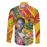 Personalized Ghana Kwame Nkrumah Memorial Day Family Matching Off Shoulder Short Dress and Hawaiian Shirt With Mausoleum - Wonder Print Shop