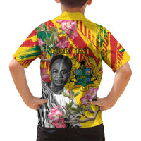 Personalized Ghana Kwame Nkrumah Memorial Day Family Matching Puletasi and Hawaiian Shirt With Mausoleum - Wonder Print Shop