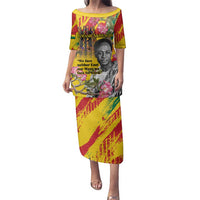 Personalized Ghana Kwame Nkrumah Memorial Day Family Matching Puletasi and Hawaiian Shirt With Mausoleum - Wonder Print Shop