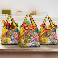 Personalized Ghana Kwame Nkrumah Memorial Day Grocery Bag With Mausoleum - Wonder Print Shop