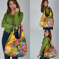 Personalized Ghana Kwame Nkrumah Memorial Day Grocery Bag With Mausoleum - Wonder Print Shop