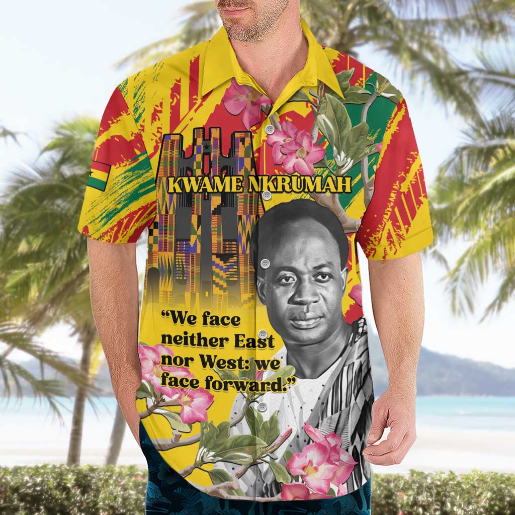 Personalized Ghana Kwame Nkrumah Memorial Day Hawaiian Shirt With Mausoleum - Wonder Print Shop