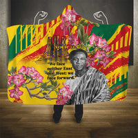 Personalized Ghana Kwame Nkrumah Memorial Day Hooded Blanket With Mausoleum - Wonder Print Shop