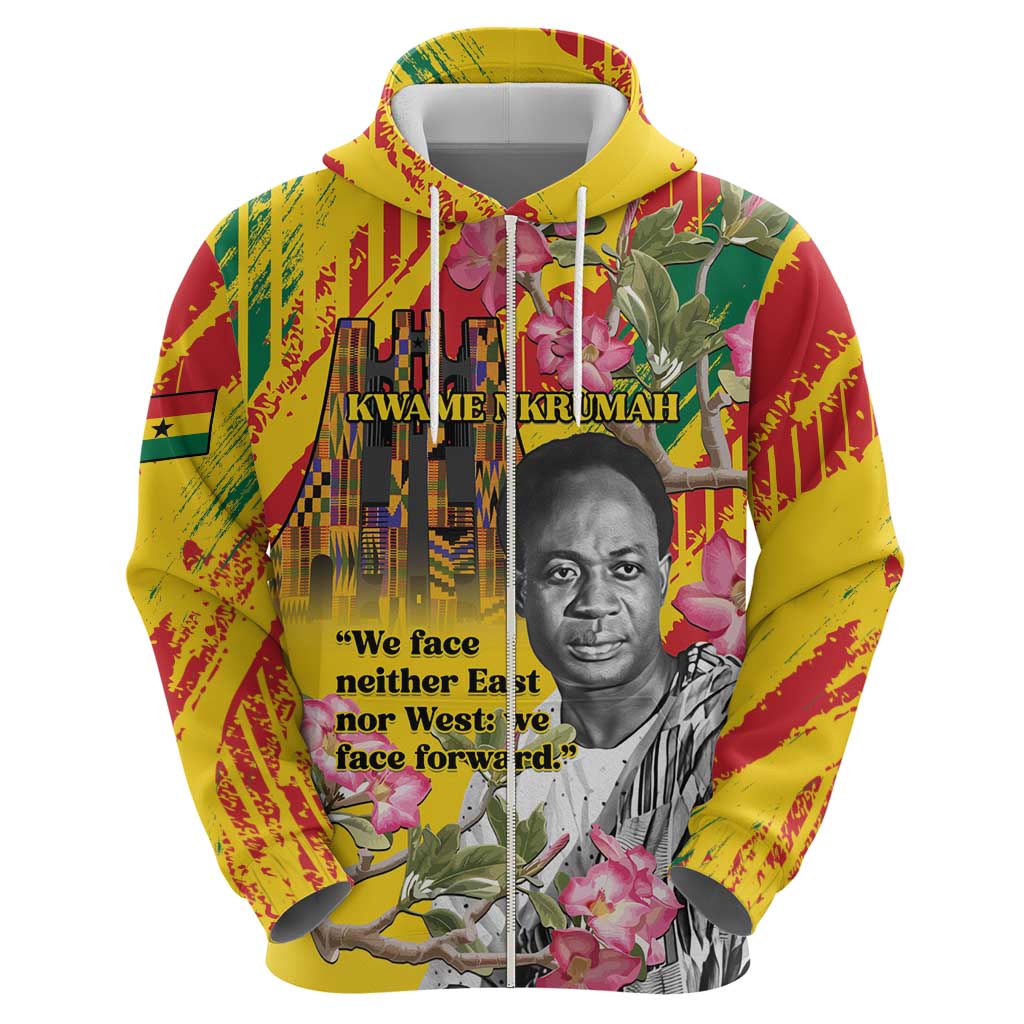 Personalized Ghana Kwame Nkrumah Memorial Day Hoodie With Mausoleum - Wonder Print Shop