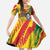 Personalized Ghana Kwame Nkrumah Memorial Day Kid Short Sleeve Dress With Mausoleum - Wonder Print Shop