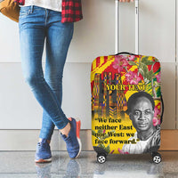 Personalized Ghana Kwame Nkrumah Memorial Day Luggage Cover With Mausoleum - Wonder Print Shop
