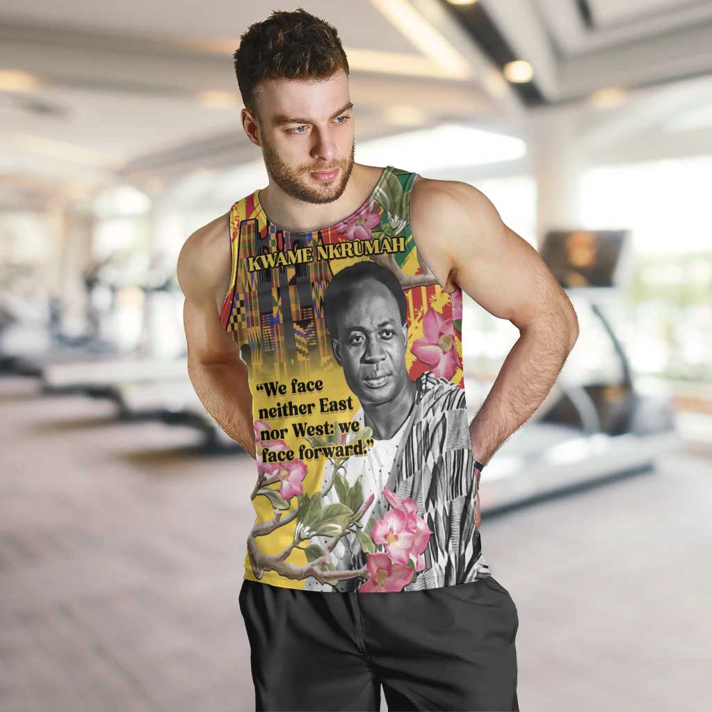 Personalized Ghana Kwame Nkrumah Memorial Day Men Tank Top With Mausoleum - Wonder Print Shop