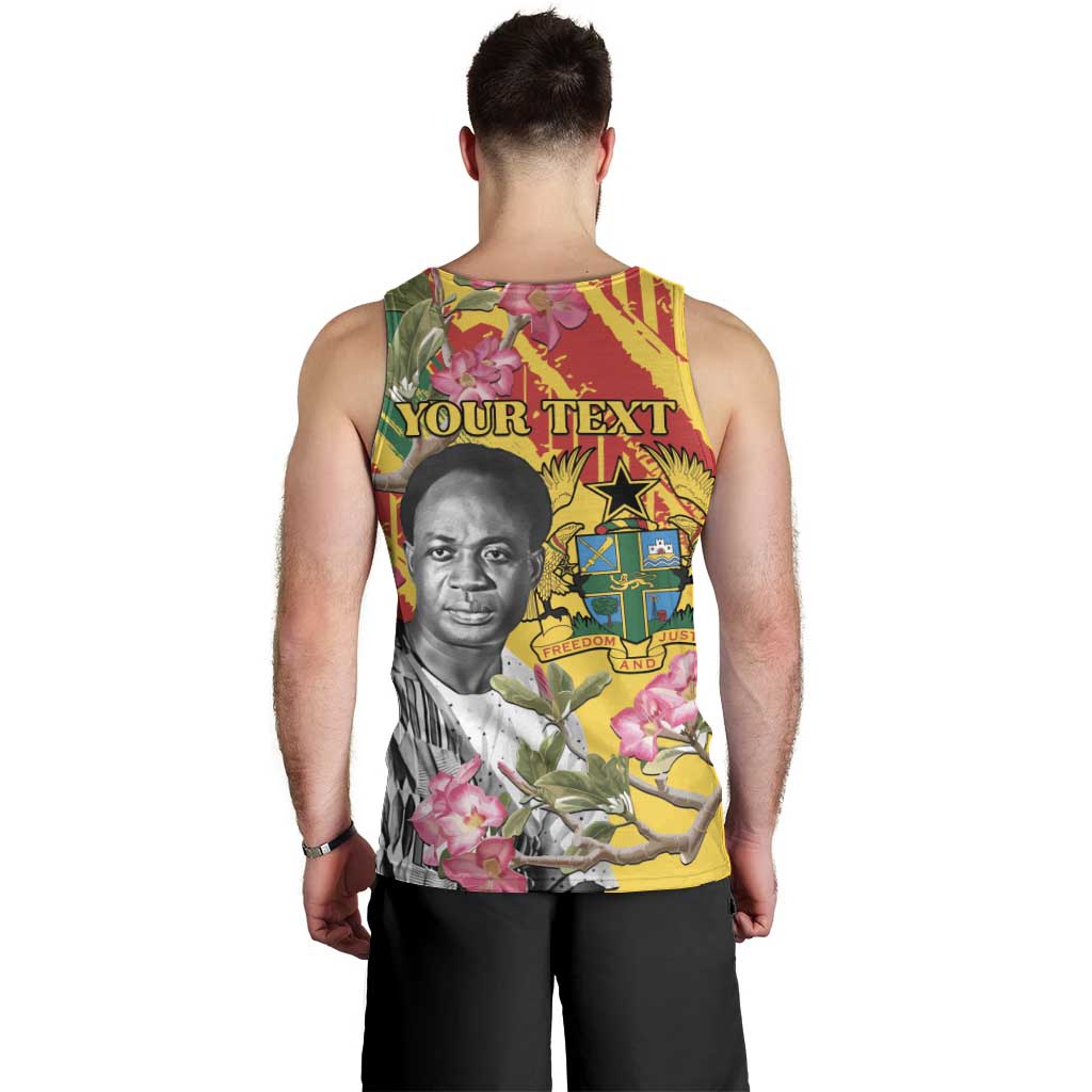Personalized Ghana Kwame Nkrumah Memorial Day Men Tank Top With Mausoleum - Wonder Print Shop