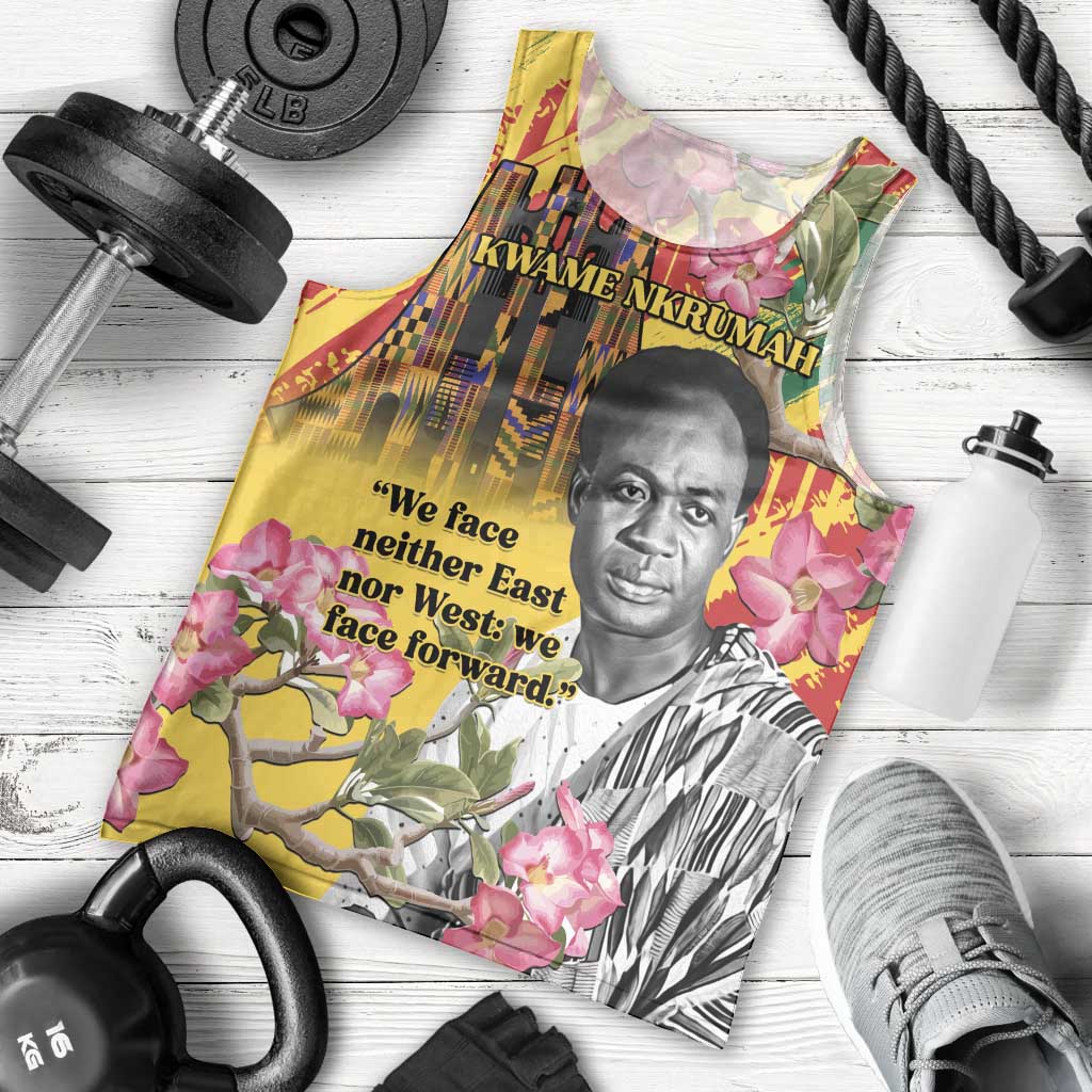 Personalized Ghana Kwame Nkrumah Memorial Day Men Tank Top With Mausoleum - Wonder Print Shop