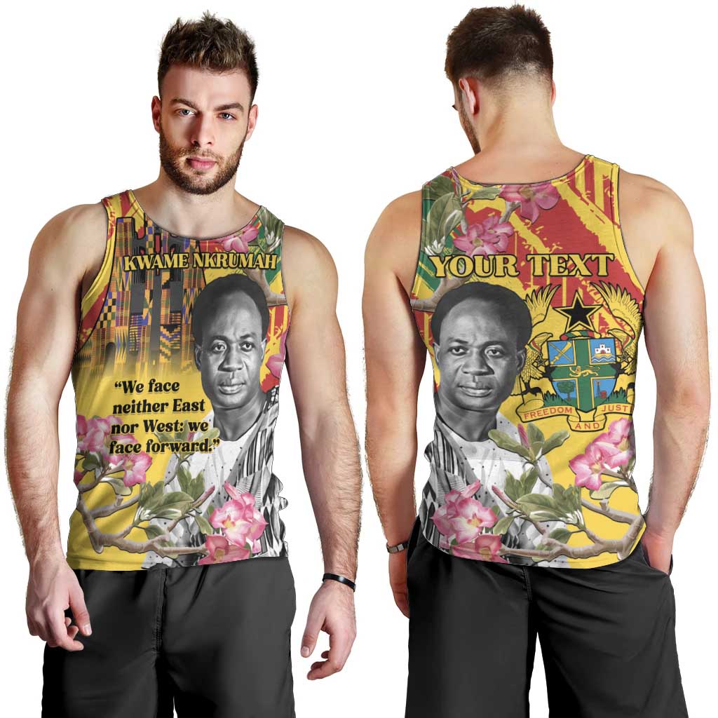 Personalized Ghana Kwame Nkrumah Memorial Day Men Tank Top With Mausoleum - Wonder Print Shop