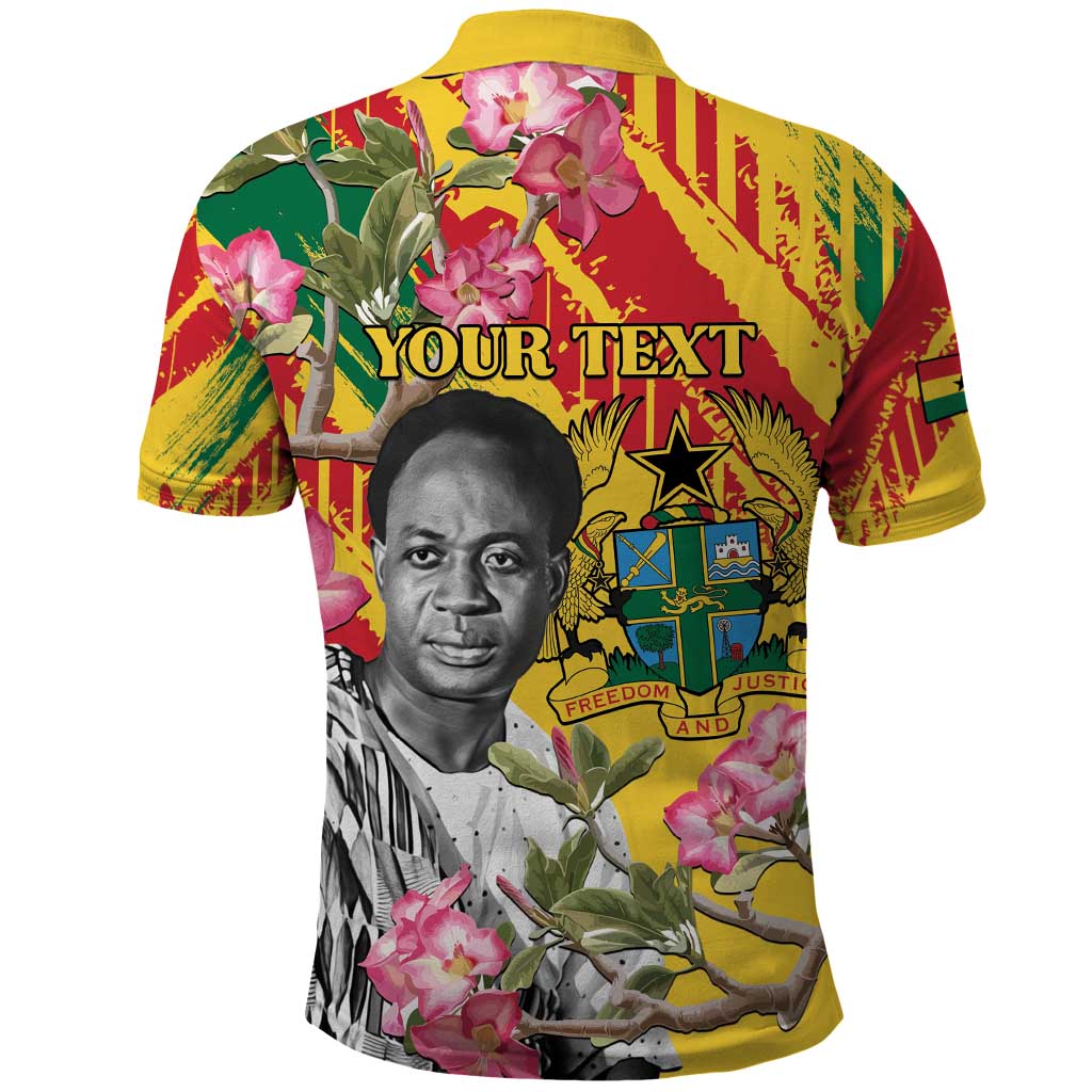 Personalized Ghana Kwame Nkrumah Memorial Day Polo Shirt With Mausoleum - Wonder Print Shop