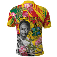 Personalized Ghana Kwame Nkrumah Memorial Day Polo Shirt With Mausoleum - Wonder Print Shop