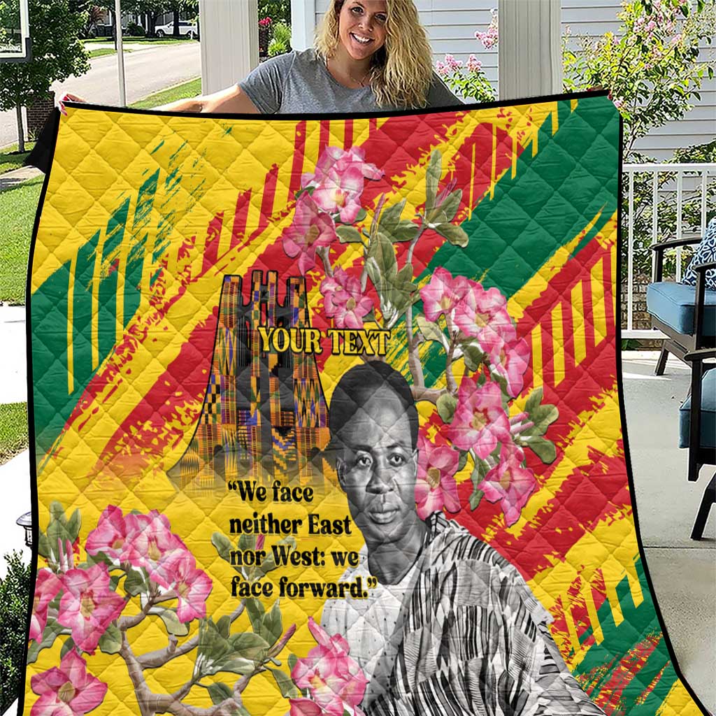 Personalized Ghana Kwame Nkrumah Memorial Day Quilt With Mausoleum - Wonder Print Shop
