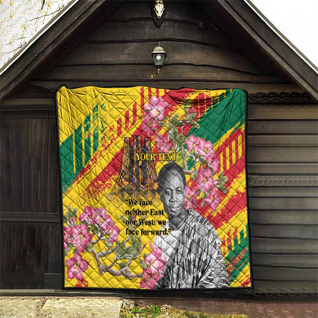 Personalized Ghana Kwame Nkrumah Memorial Day Quilt With Mausoleum - Wonder Print Shop