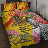 Personalized Ghana Kwame Nkrumah Memorial Day Quilt Bed Set With Mausoleum - Wonder Print Shop
