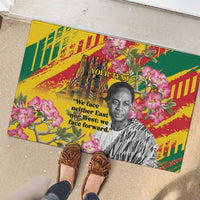 Personalized Ghana Kwame Nkrumah Memorial Day Rubber Doormat With Mausoleum - Wonder Print Shop
