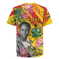Personalized Ghana Kwame Nkrumah Memorial Day Rugby Jersey With Mausoleum - Wonder Print Shop