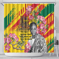 Personalized Ghana Kwame Nkrumah Memorial Day Shower Curtain With Mausoleum - Wonder Print Shop
