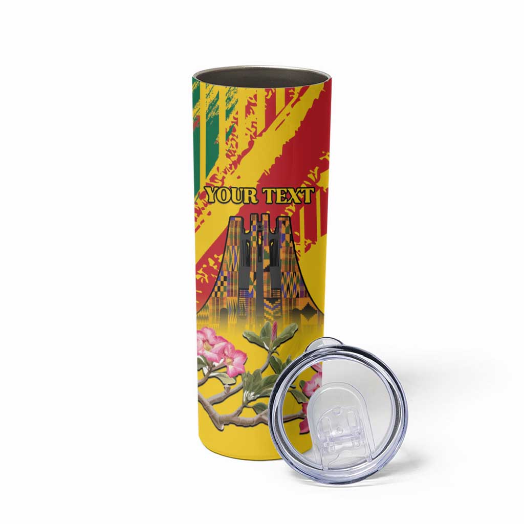 Personalized Ghana Kwame Nkrumah Memorial Day Skinny Tumbler With Mausoleum - Wonder Print Shop