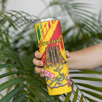 Personalized Ghana Kwame Nkrumah Memorial Day Skinny Tumbler With Mausoleum - Wonder Print Shop