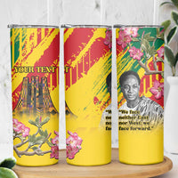 Personalized Ghana Kwame Nkrumah Memorial Day Skinny Tumbler With Mausoleum - Wonder Print Shop
