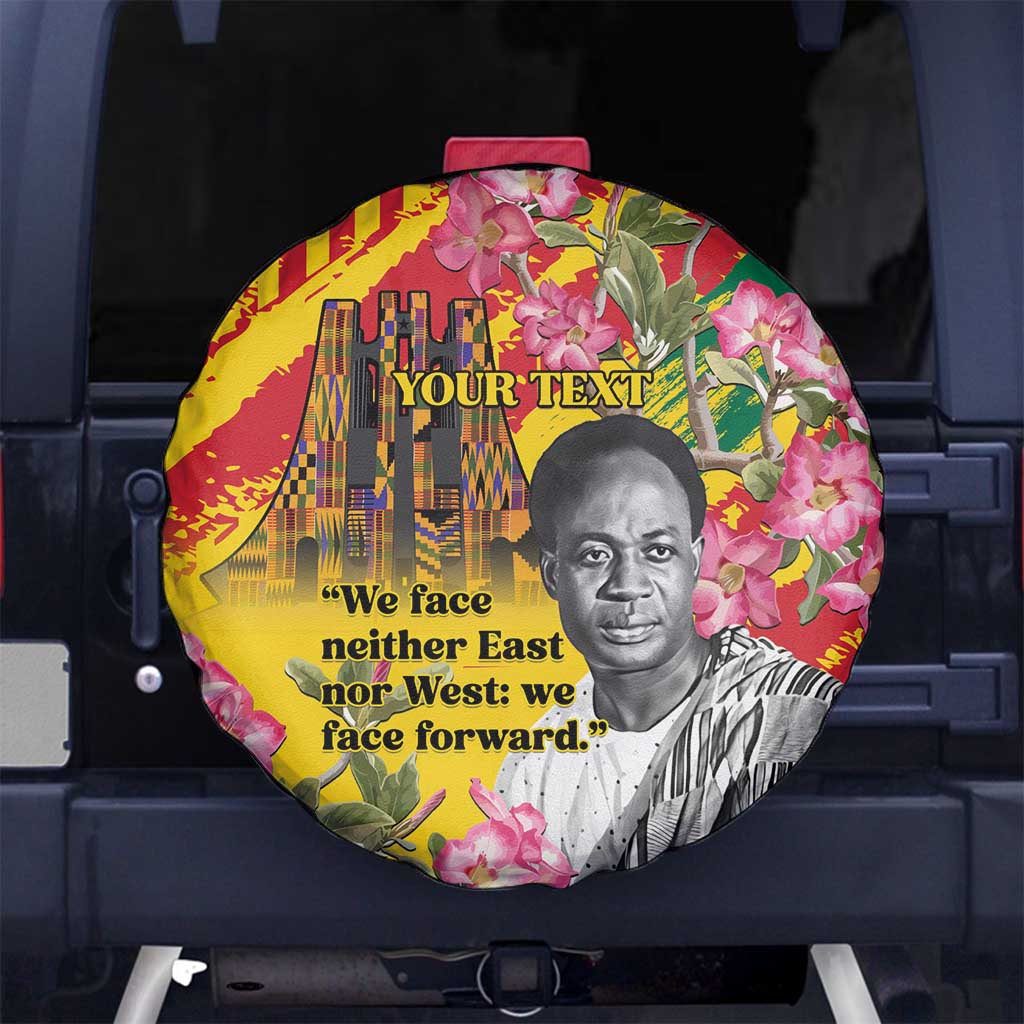 Personalized Ghana Kwame Nkrumah Memorial Day Spare Tire Cover With Mausoleum - Wonder Print Shop