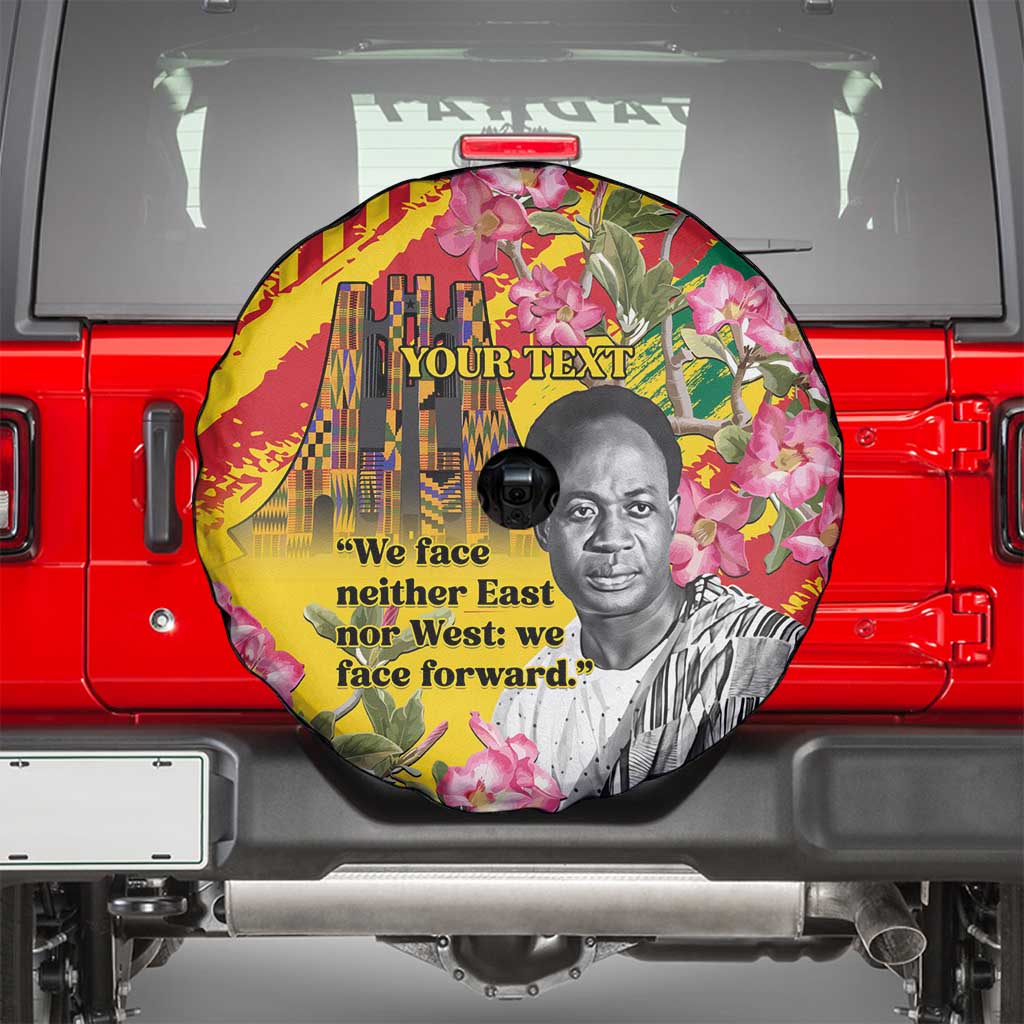 Personalized Ghana Kwame Nkrumah Memorial Day Spare Tire Cover With Mausoleum - Wonder Print Shop