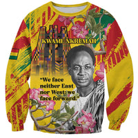 Personalized Ghana Kwame Nkrumah Memorial Day Sweatshirt With Mausoleum - Wonder Print Shop