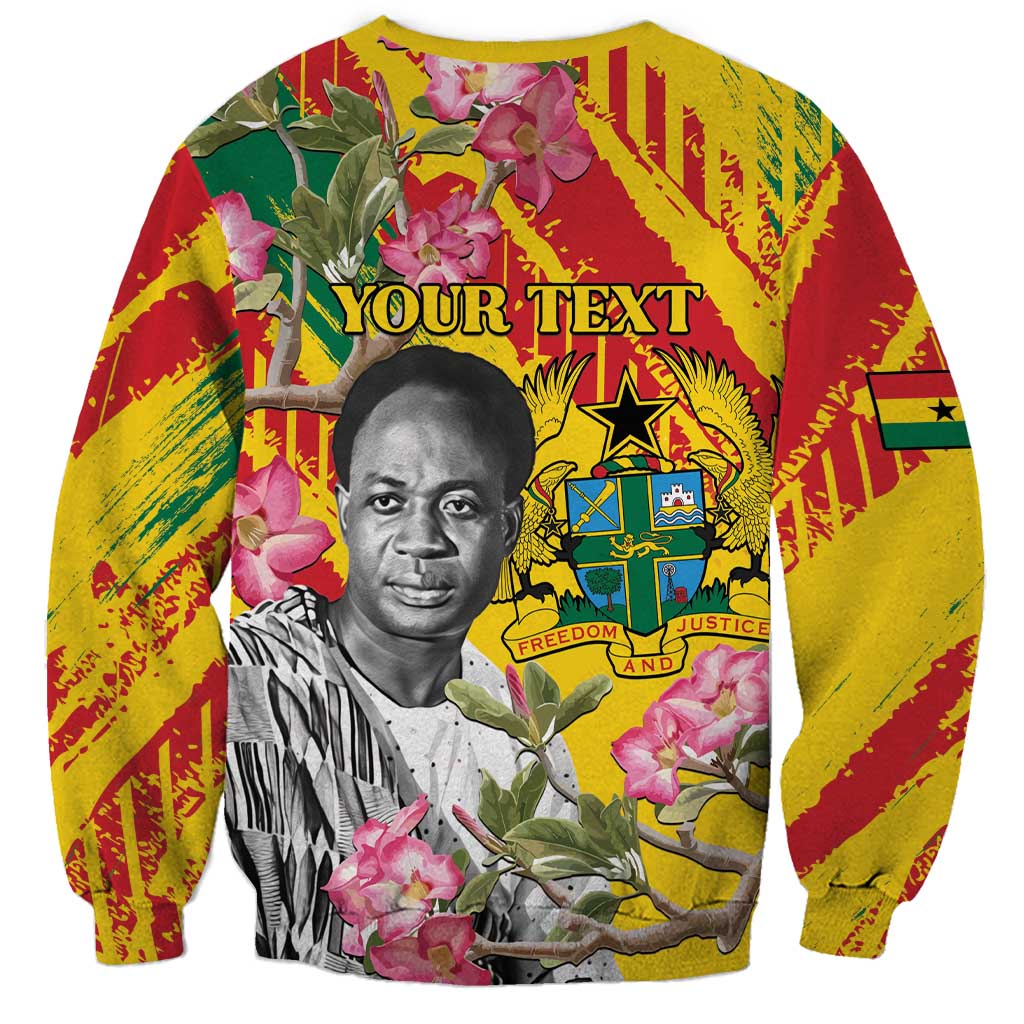 Personalized Ghana Kwame Nkrumah Memorial Day Sweatshirt With Mausoleum - Wonder Print Shop