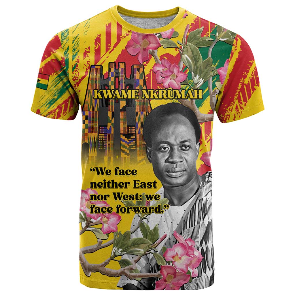 Personalized Ghana Kwame Nkrumah Memorial Day T Shirt With Mausoleum - Wonder Print Shop