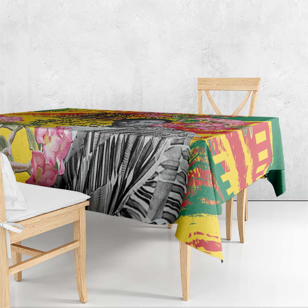 Personalized Ghana Kwame Nkrumah Memorial Day Tablecloth With Mausoleum - Wonder Print Shop
