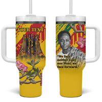 Personalized Ghana Kwame Nkrumah Memorial Day Tumbler With Handle With Mausoleum - Wonder Print Shop