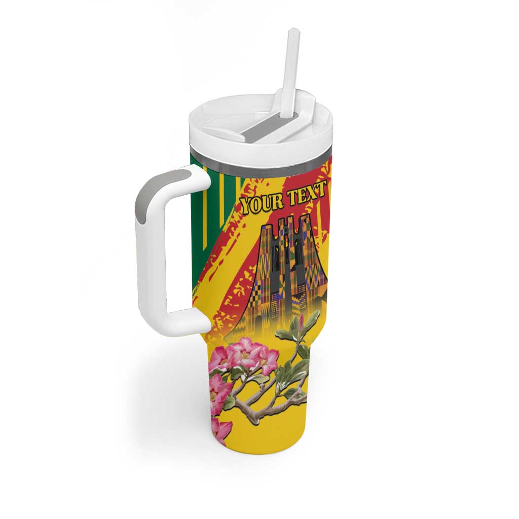 Personalized Ghana Kwame Nkrumah Memorial Day Tumbler With Handle With Mausoleum - Wonder Print Shop