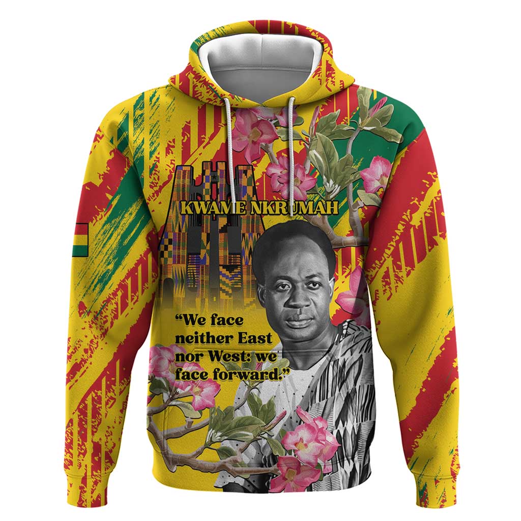 Personalized Ghana Kwame Nkrumah Memorial Day Zip Hoodie With Mausoleum - Wonder Print Shop
