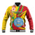 Personalized Mali Independence Day Baseball Jacket Coat Of Arms With Hibiscus Sabdariffa - Wonder Print Shop