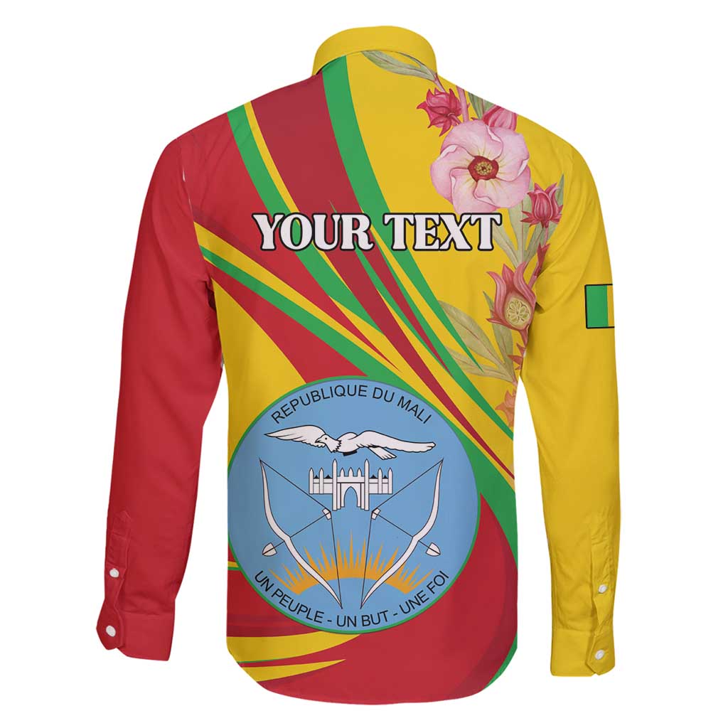 Personalized Mali Independence Day Family Matching Long Sleeve Bodycon Dress and Hawaiian Shirt Coat Of Arms With Hibiscus Sabdariffa - Wonder Print Shop